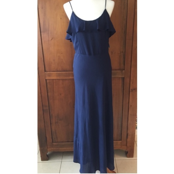 Lucy Love Navy Blue Spaghetti Strap Dress - Picture 3 of 8